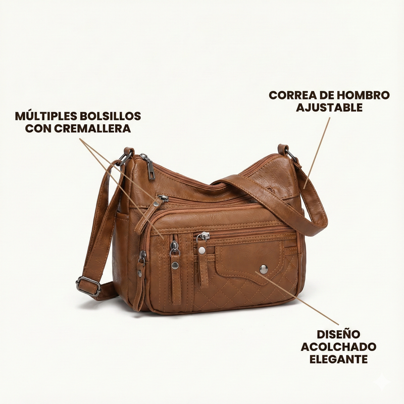 Velura Compact PU Leather Waist Shoulder Bag