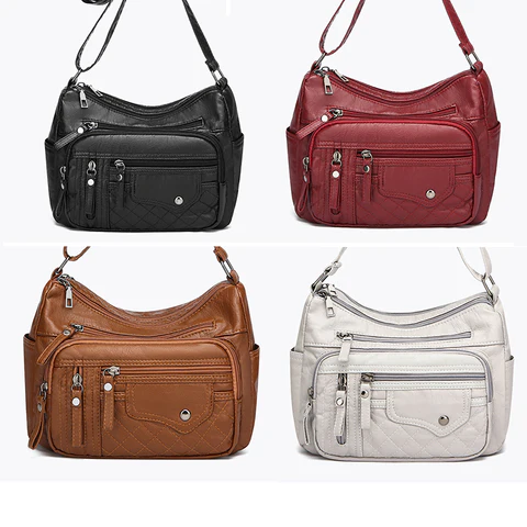 Bolso Multifuncional de Cuero Sintético Premium – Elegante, Ligero y Antirrobo