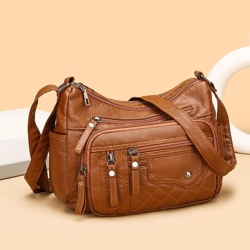 Bolso Multifuncional de Cuero Sintético Premium – Elegante, Ligero y Antirrobo