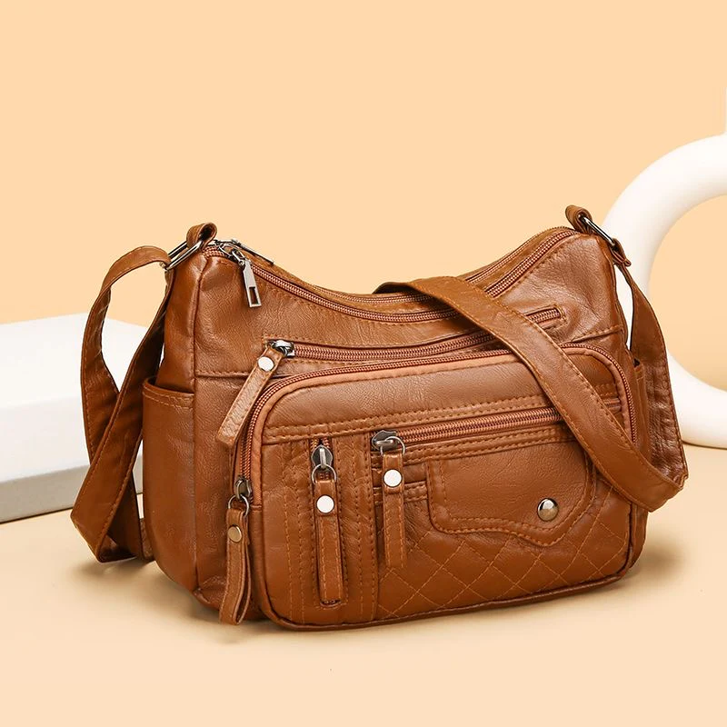 Bolso Multifuncional de Cuero Sintético Premium – Elegante, Ligero y Antirrobo